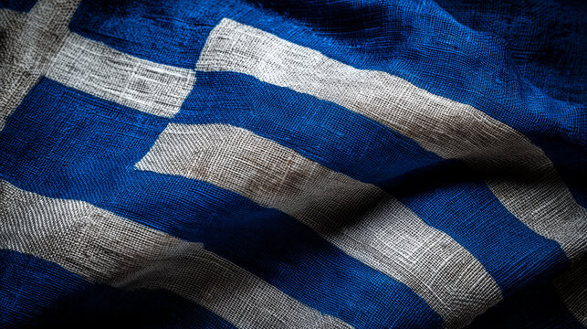 greece greek flag waving in the wind