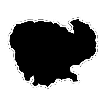 Cambodia Country Map Icon
