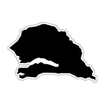 Senegal Country Map Icon