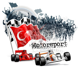 Obraz premium race route.ai
