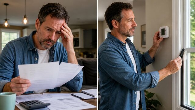 High utility bills and energy saving at home