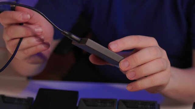 Precise sorting of multiple external storage devices in orderly rows. Systematic placement of various external hard discs emphasizing organization and cataloging principles