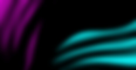 Abstract green and red gradient brush strokes isolated on black background for striking banner and poster materials. © terang jaya