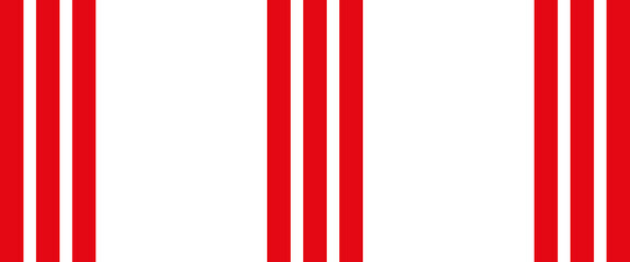Fototapeta premium Vertical red and white stripes background. Seamless and repeating pattern. Christmas holiday Vector Pattern.