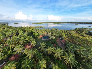 Aerial View of Kalpitiya Lagoon in Sri Lanka