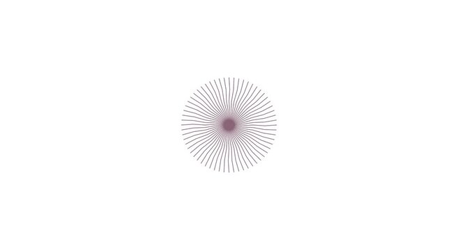 Abstract geometric radial pulse animation for modern motion animation