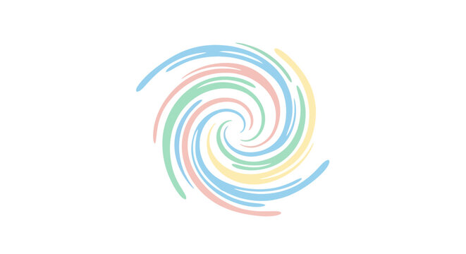 Abstract Colorful Swirl