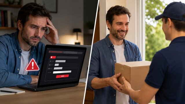 Fake online store and secure purchase