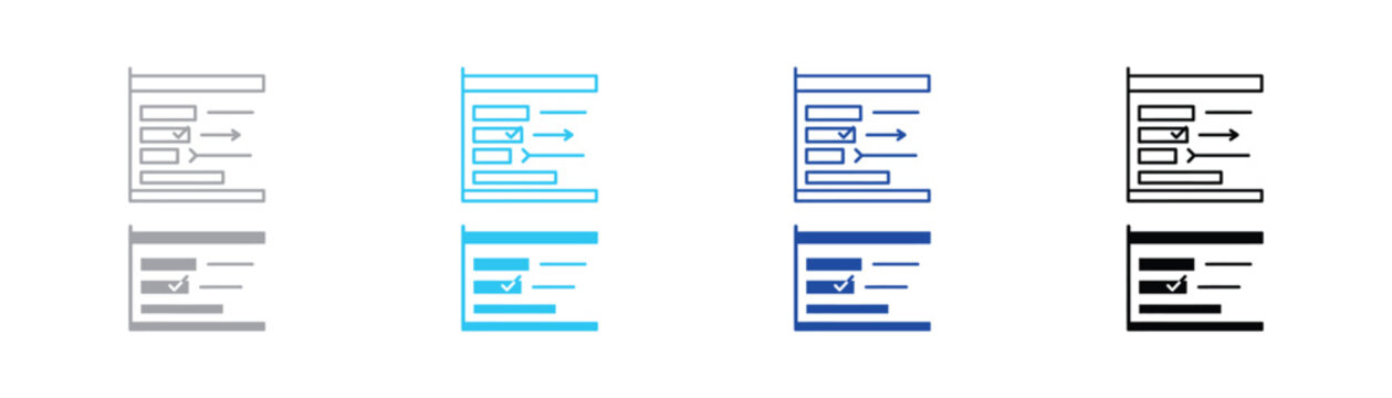 Project management gantt chart and task progress status icon set for workflow tracking planning and business scheduling with management progress workflow tracking business schedule planning