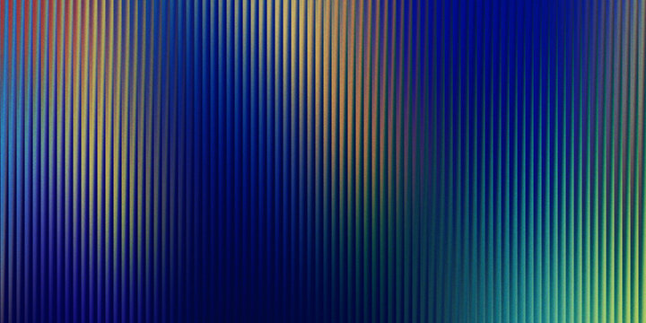 Abstract colorful vertical striped background with blue green orange gradients and textured lines multi color