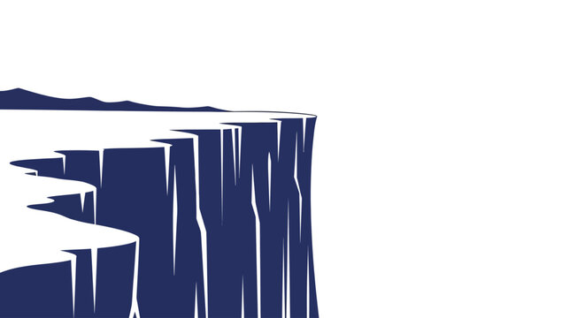 Dark Blue Cliff Side Edge.