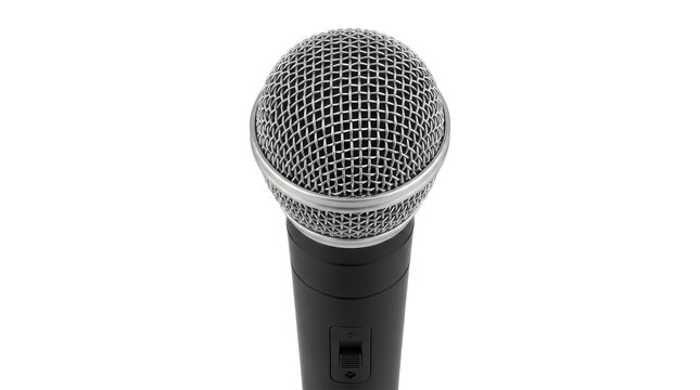 Professional Handheld Dynamic Microphone with Mesh Grille Close-up