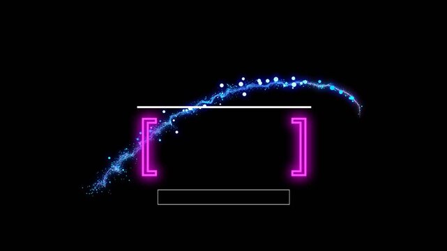 abstract vector particles glowing reveal effect motion graphic with space for text
