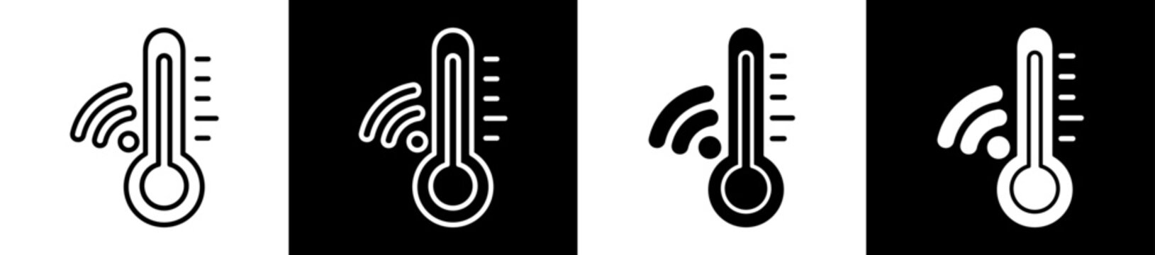 Smart Lock Icon Black And White Vector Illustration.