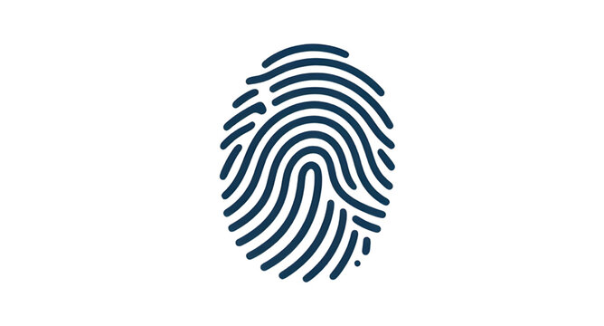 authentication, fingerprint, biometric, identity, security, scan, thumbprint, forensic, digital, access, verification, protection, symbol, vector, illustration, isolated, icon