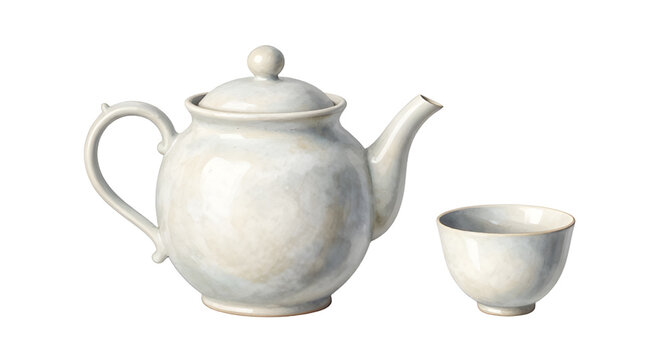 ceramic, teapot, kettle, pottery, porcelain, kitchen, vintage, rustic, drinkware, tea, hot, vessel, handmade, traditional, vector, illustration, isolated