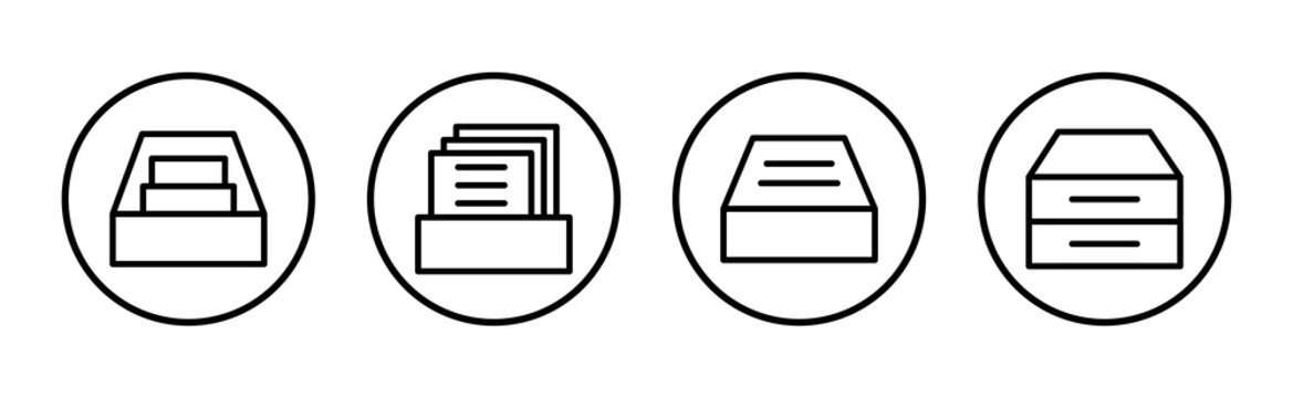 Archive folders icon vector illustration. Document vector icon. Archive storage icon.