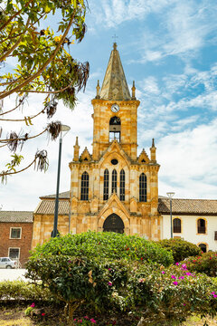 Nuevo Col&oacute;n, Boyac&aacute; - Colombia. March 6, 2026. Our Lady of Antigua Parish, a Catholic church.