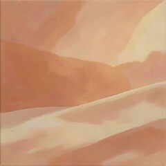 Fototapeta premium Terracotta Sand Nostalgic Oil Painting Warm Abstract Background Fine Art Canvas