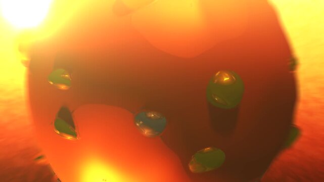 Measles Respiratory Virus 3D Cinematic Simulation