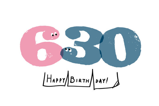 数字イラスト シンプルでかわいい日付素材 6月30日