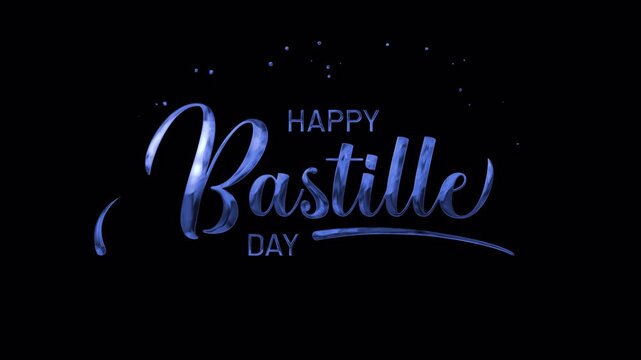 Happy bastille day greeting for a french holiday celebrate. Suitable for social media posts, greeting cards, or holidaythemed designs.