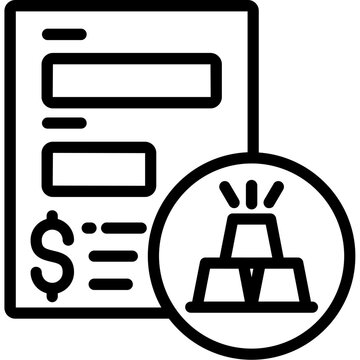 Gold Bar Icon