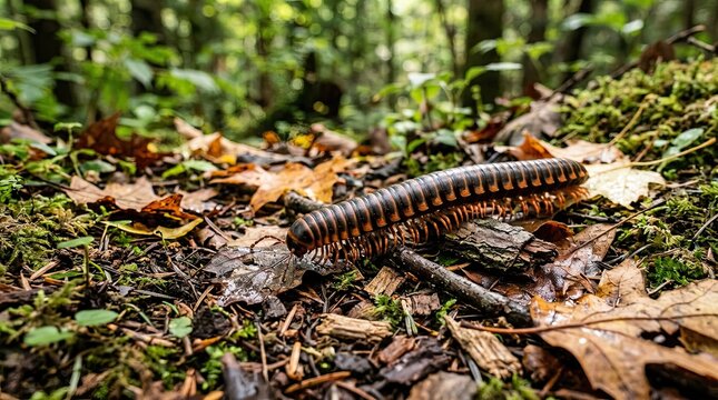 worm on the grass
