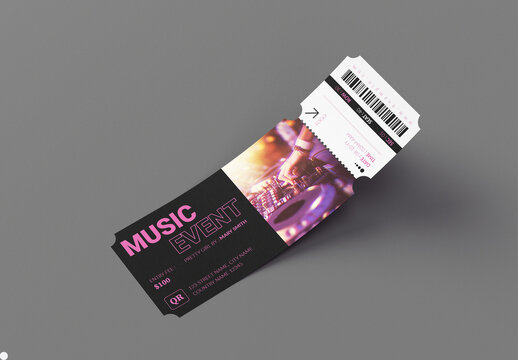 Music Event Ticket Template