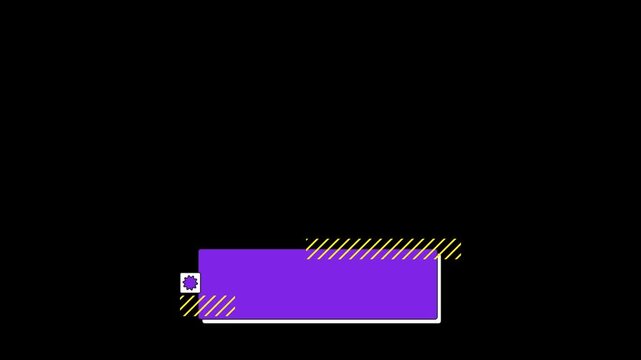 pop animation overlay with transparent background for template footage