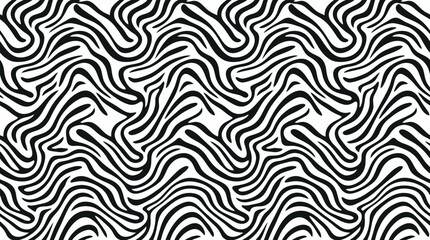Obraz premium Abstract Monochrome Wavy Line Pattern for Graphic Design and Textures.