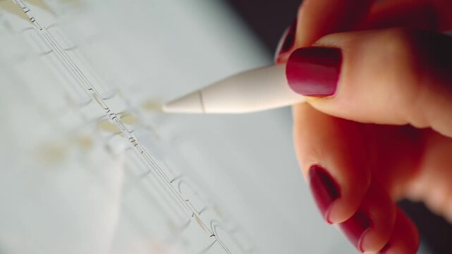 Digital artist drawing architectural floor plans on tablet screen with stylus pen.