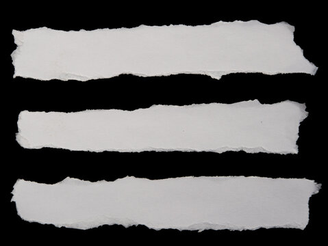 Ripped paper strips