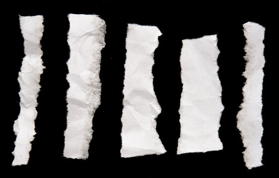 Ripped paper strips
