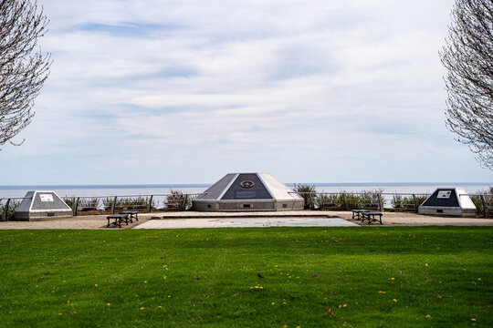 View of Veteran's Point Gardens in Ajax Ontario. Ajax, Canada - May 15, 2026.