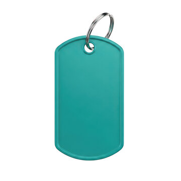 Teal usb drive with metal hook keychain attachment