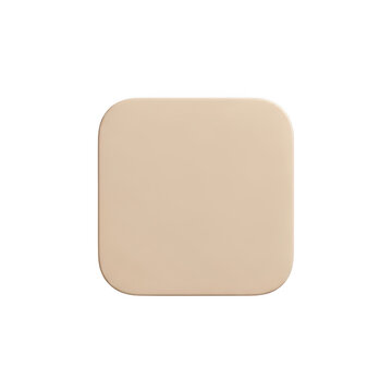 Simple beige square with rounded corners