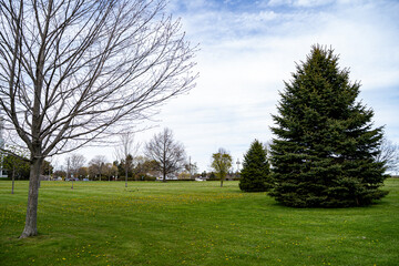 Obraz premium View of Veteran's Point Gardens in Ajax Ontario.
