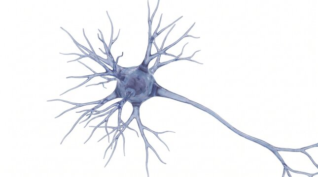 Human Neuron Cell and Synapse Microscopic Model