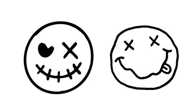 Funny face illustration isolated on transparent background, playful cartoon expression for memes, stickers, emojis, social media design and creative graphic projects.