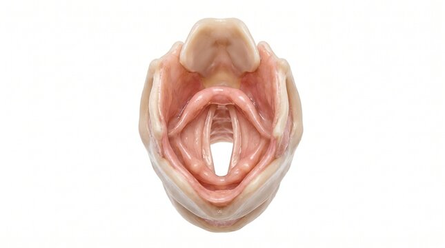 Human Larynx and Vocal Cords Anatomical Model