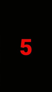 A 10-second timer video with red text counting down on a black background.