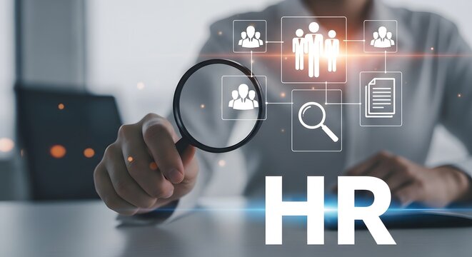 Human resources hr analysis recruitment employee management and talent acquisition concepts
