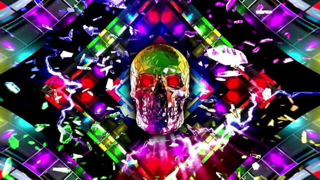 Dancing Skull Disco Lights