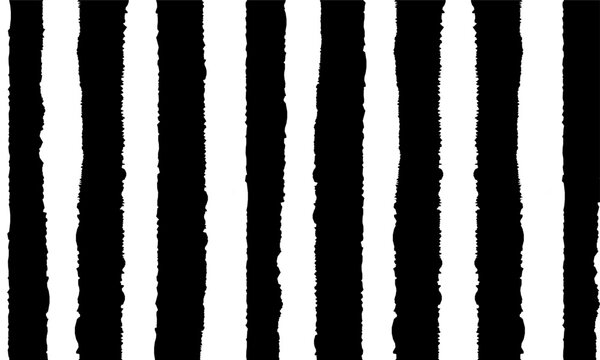 Seamless Black and White Stripe Pattern. Minimal Seamless Pattern Design. Vertical Stripes Seamless Pattern.