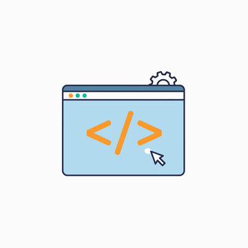 Web Development Code Bracket Symbol.