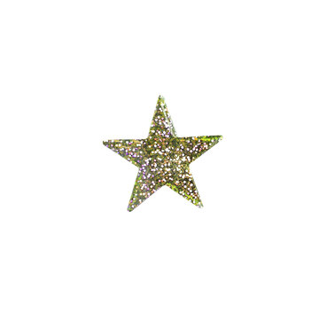 Gold Glitter Holographic Star Sticker