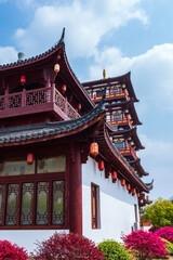 Obraz premium Golden Dragon Adorned Tulou with Jiangnan Architectural Elements