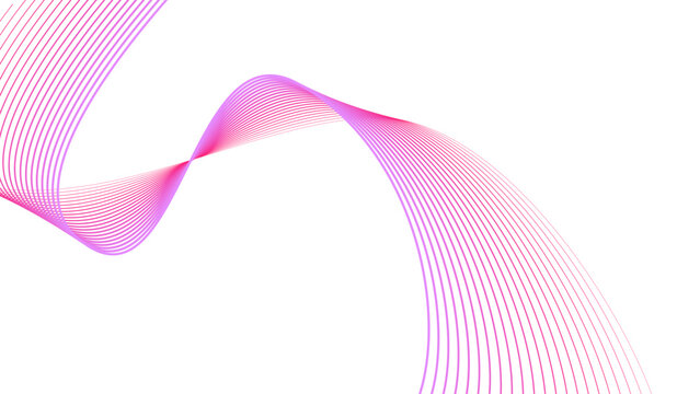 Abstract Gradient Tech Line Flowing Twisted Motion Vector EPS with Transparent Background for Digital Connectivity and Future Innovation