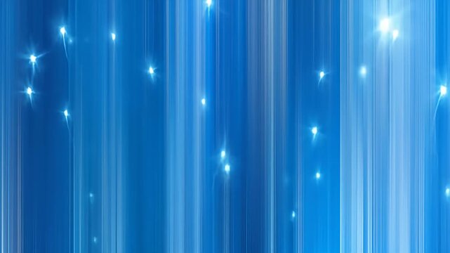 A blurred abstract blue background with bright white specks resembling microorganisms